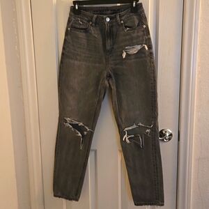 American Eagle Mom Jeans. Size 2. Color Gray